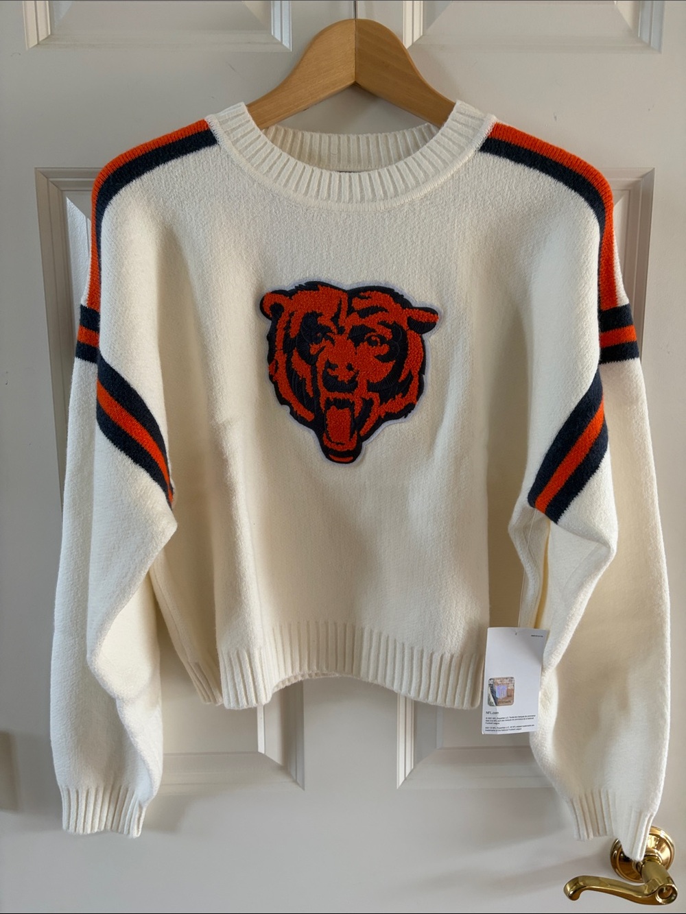 Chicago Bears Women Cropped Sweater- NEW